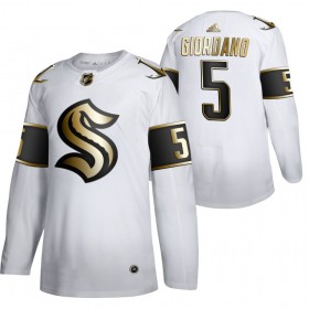 Seattle Kraken tröja Mark Giordano 5 2021-22 Vit Golden Edition Authentic - NHL Tröjor Herr